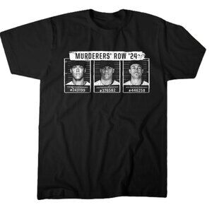 Murderers' Row Black Vintage T-Shirt, New York Baseball